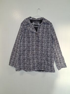 Faded Glory Black & White Textured Button Jacket